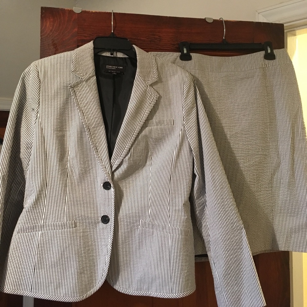 Jones New York Seersucker Suit